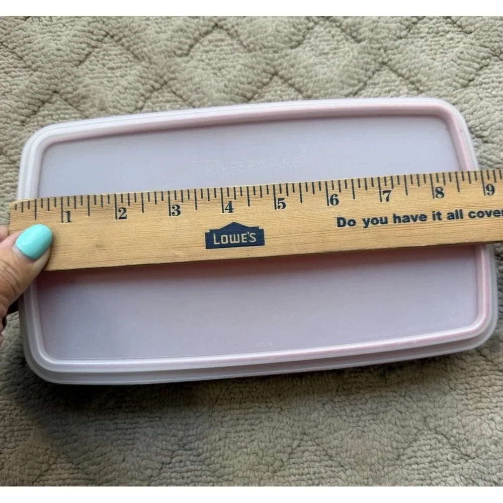 Vintage Tupperware Red Paprika Deli Meat Cheese Keeper 816-14 & 817-20- 5.5X9.5